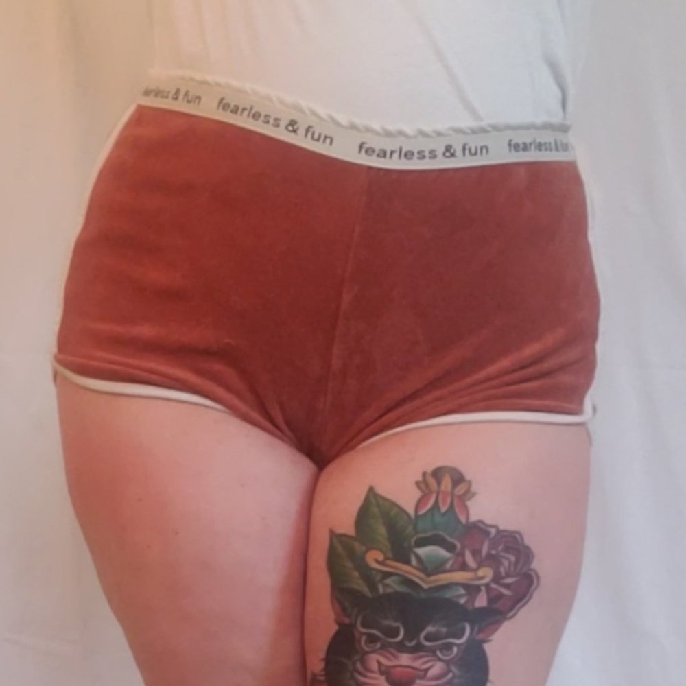 Terry Orange Shorts Aerie Size M